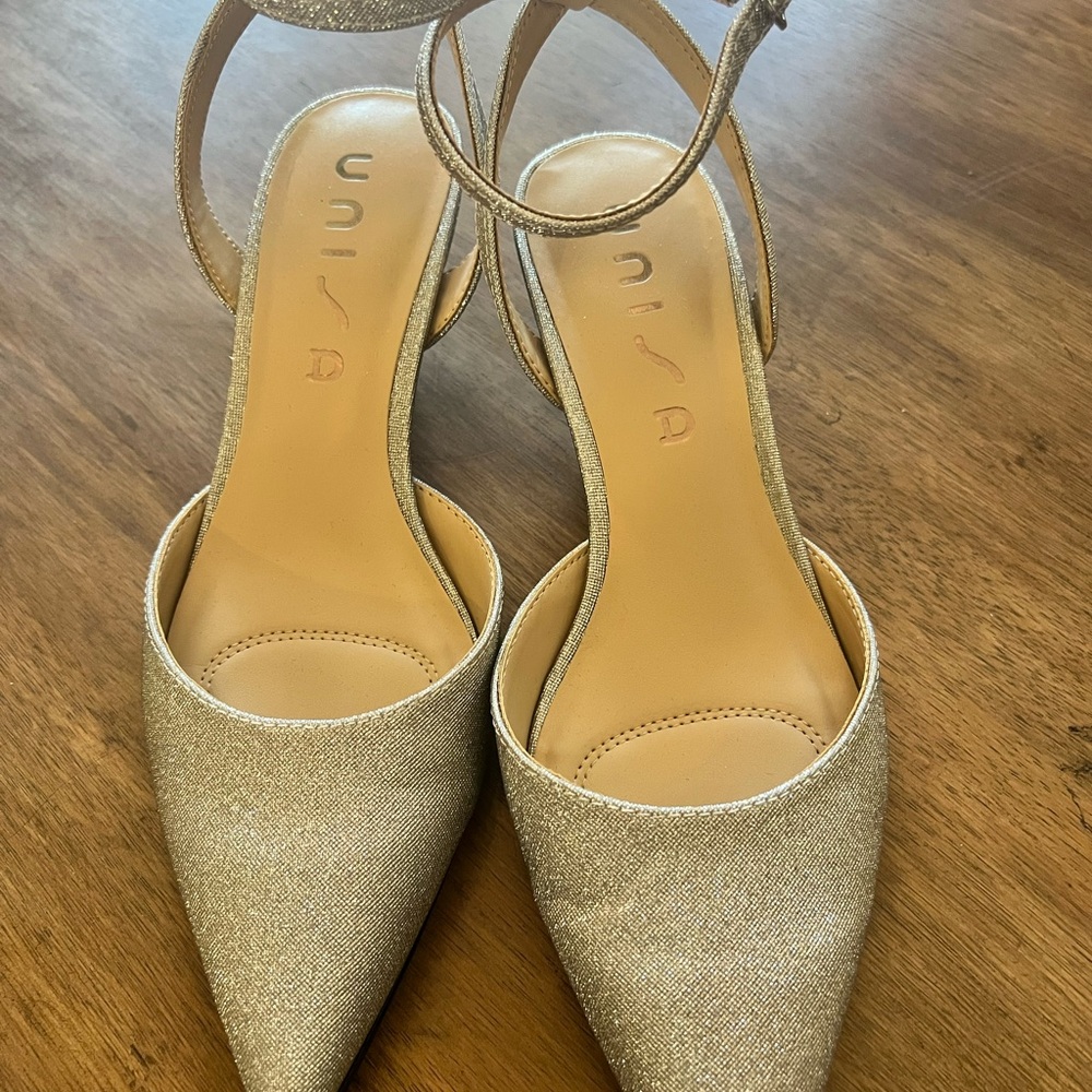Unisa Shimmering Gold Heels